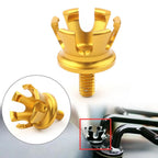 Rear Seat Bolt Tab Screw Mount for Harley (1996–Present) - Gold