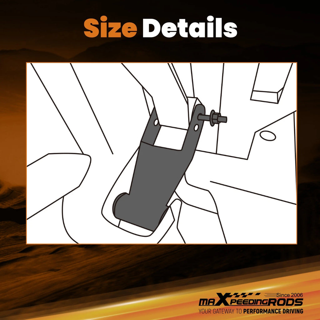 Lowering Shackle 2-3" for GMC Sierra Silverado 1/2 Ton (2007–2016) Steel