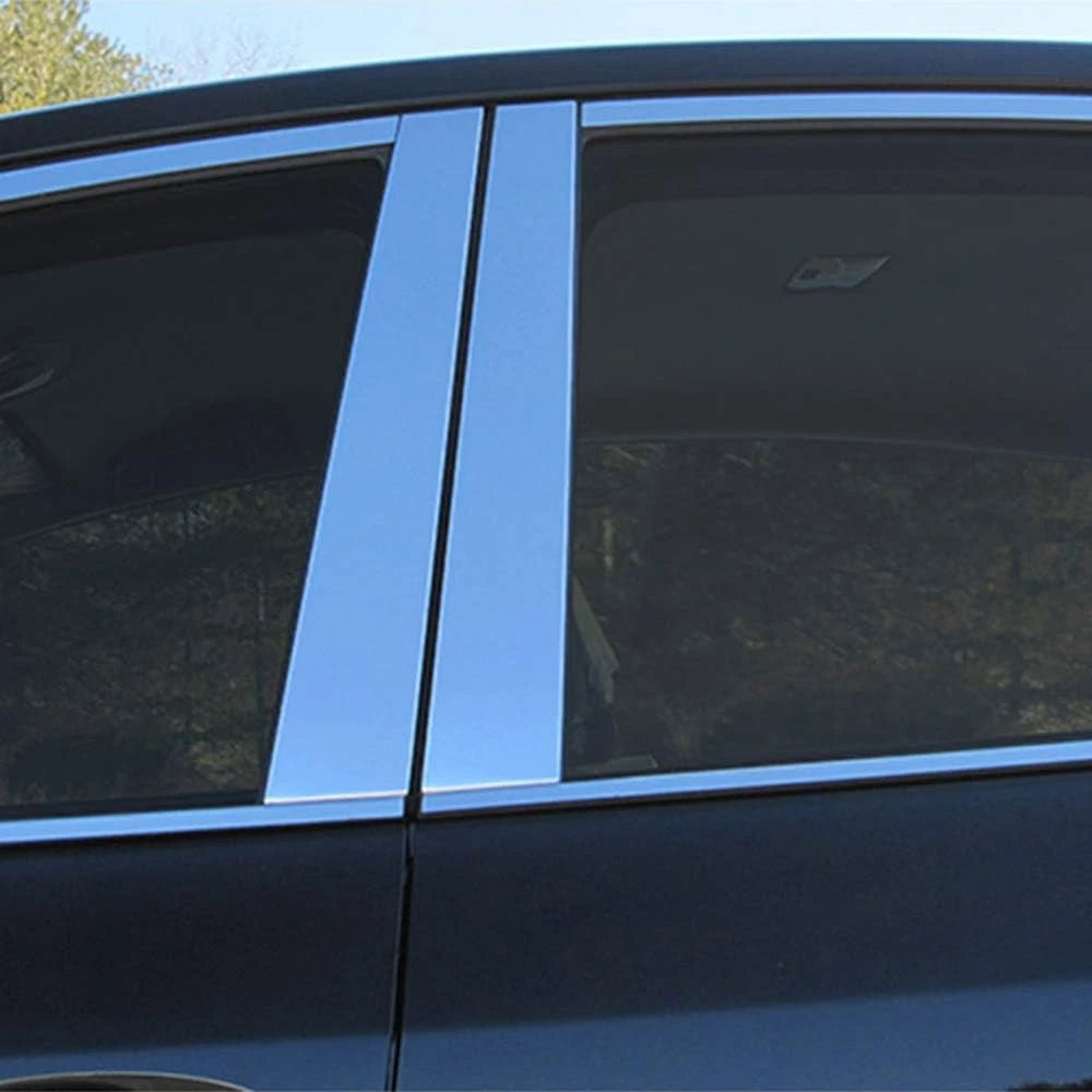 Luxury Stainless Steel Pillar Post Trim 4pc for 2012–2017 Toyota Prius V