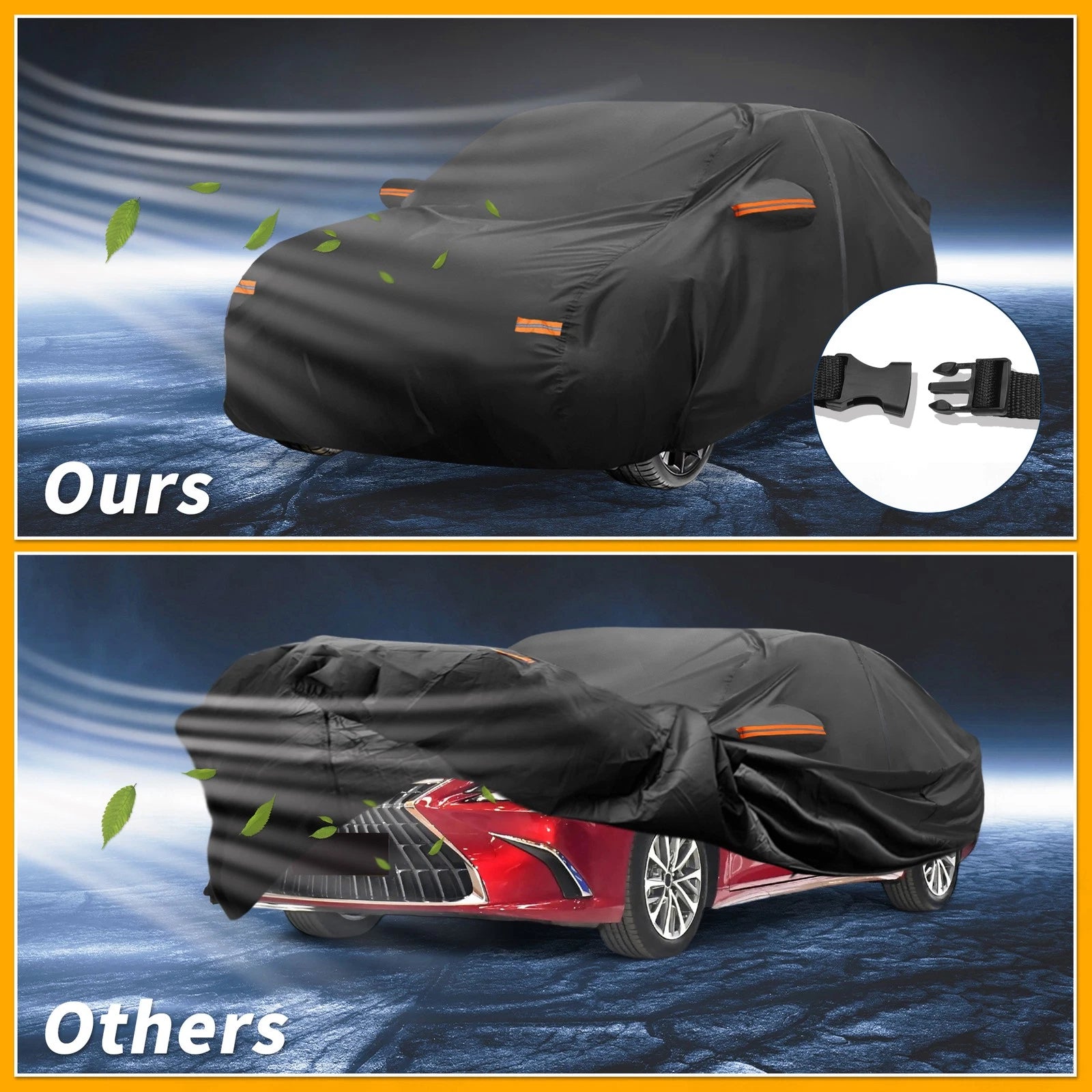 Waterproof All Weather Car Cover for Lexus ES Sedan (190T-PU)
