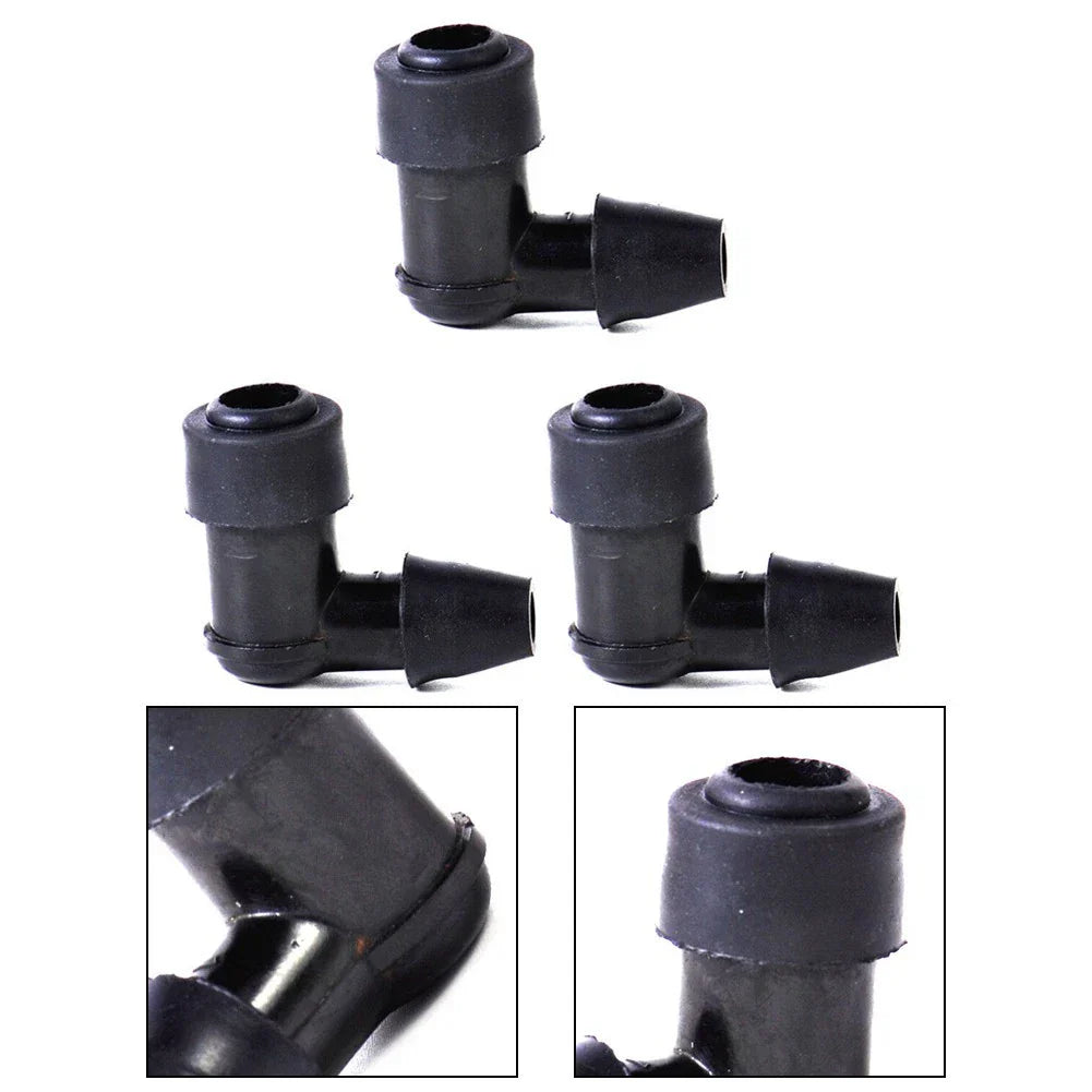 3 Pcs 90 Degree Non Resistor-Plug Cap Covers for Motorcycle Bike ATV