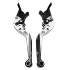 Extendable Brake Clutch Levers for Suzuki GSXR600 GSXR750 GSXR1000 (2011–2021) Silver