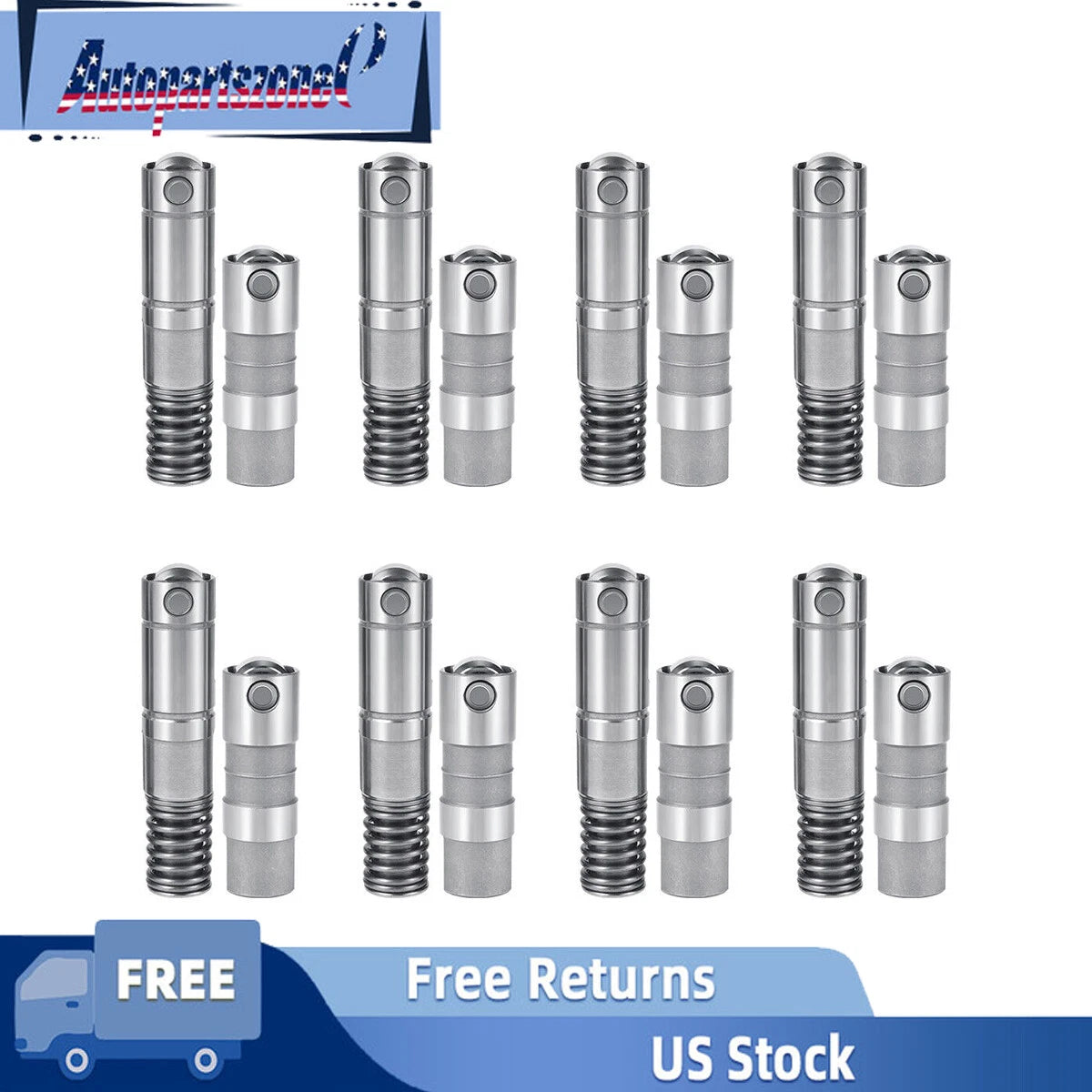 Set of 16 Roller Valve Lifters 12499225 & 12639516 for Chevy GMC 5.3L 6.0L 6.2L