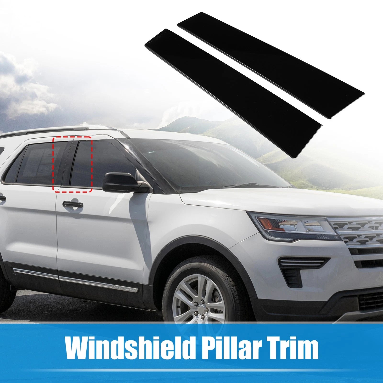Windshield B Pillar Trim Set for Ford Explorer (2011) BB5Z-7820555-BB