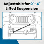 Adjustable Track Bar Rod for Dodge Ram 2500 3500 (1994-2002) 4WD