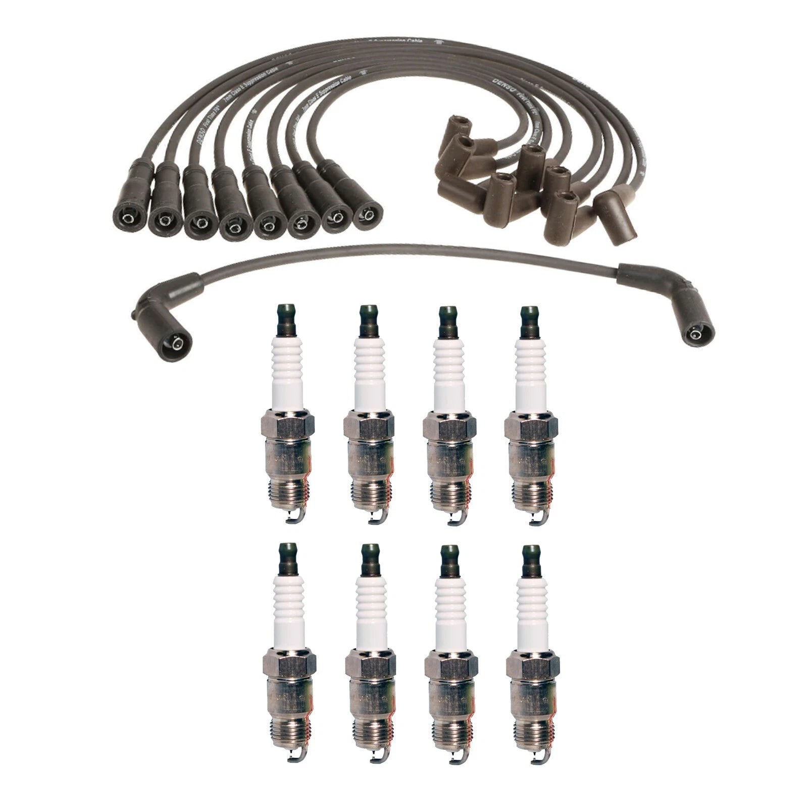 Denso Wire Set & 8 IridiumTT Spark Plugs for Chevy GMC 5.7 V8 (0.04)