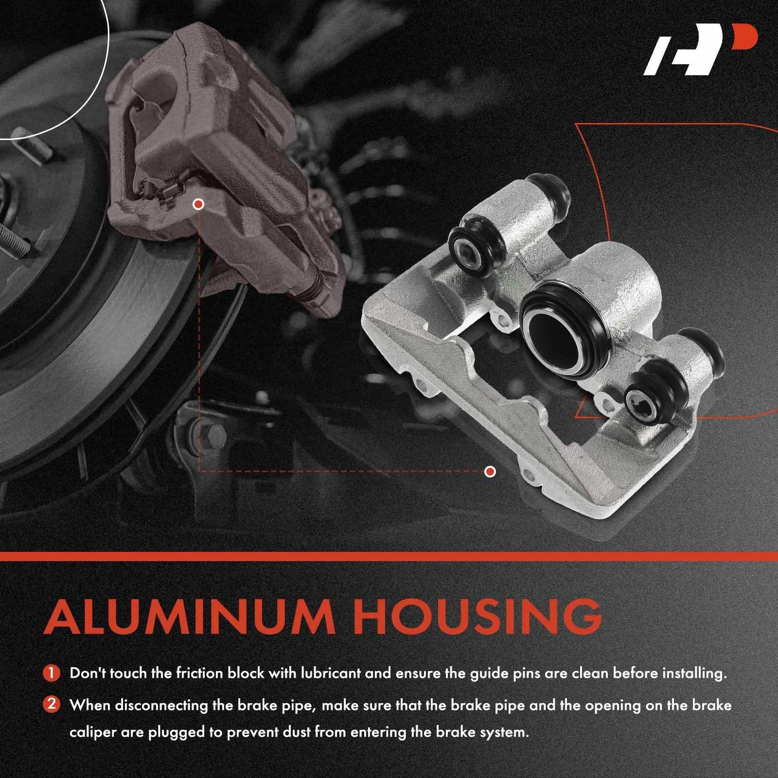 Rear Brake Caliper and Ceramic Pad for Toyota Corolla (2005–2006) and Matrix (2005–2006)