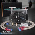 30 Row Aluminum Transmission Oil Cooler with 7" Cooling Fan