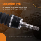 Set of 2 CV Joint Axles for Kawasaki Bayou 300 KLF300C 4X4 (1989–2005)