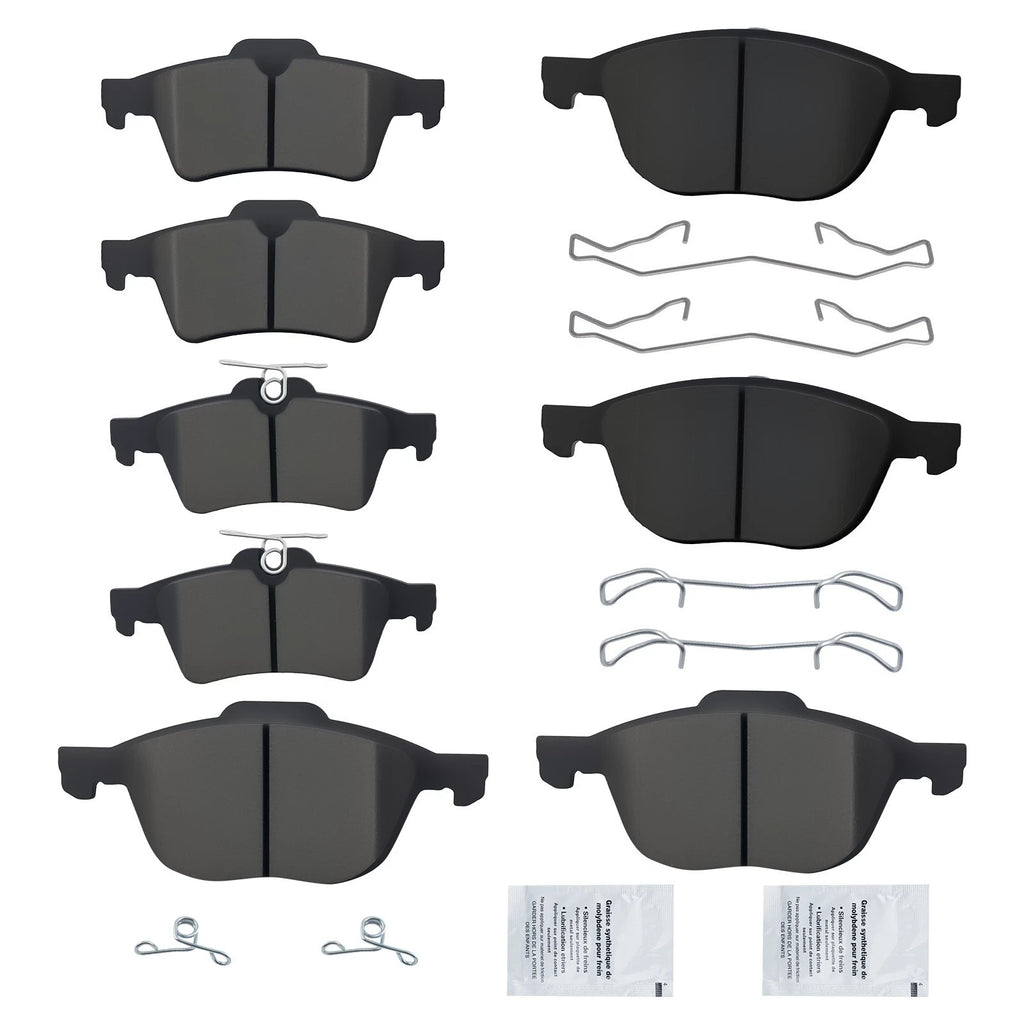 8pcs Ceramic Brake Pads Set for Mazda 5 (2006–2010, 2012–2015) D1044