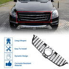 Front Upper Bumper Grille for Mercedes-Benz ML63 AMG (2012–2015) Black