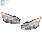 Set of 2 Chrome Housing Headlights for Buick Regal (2011–2013)