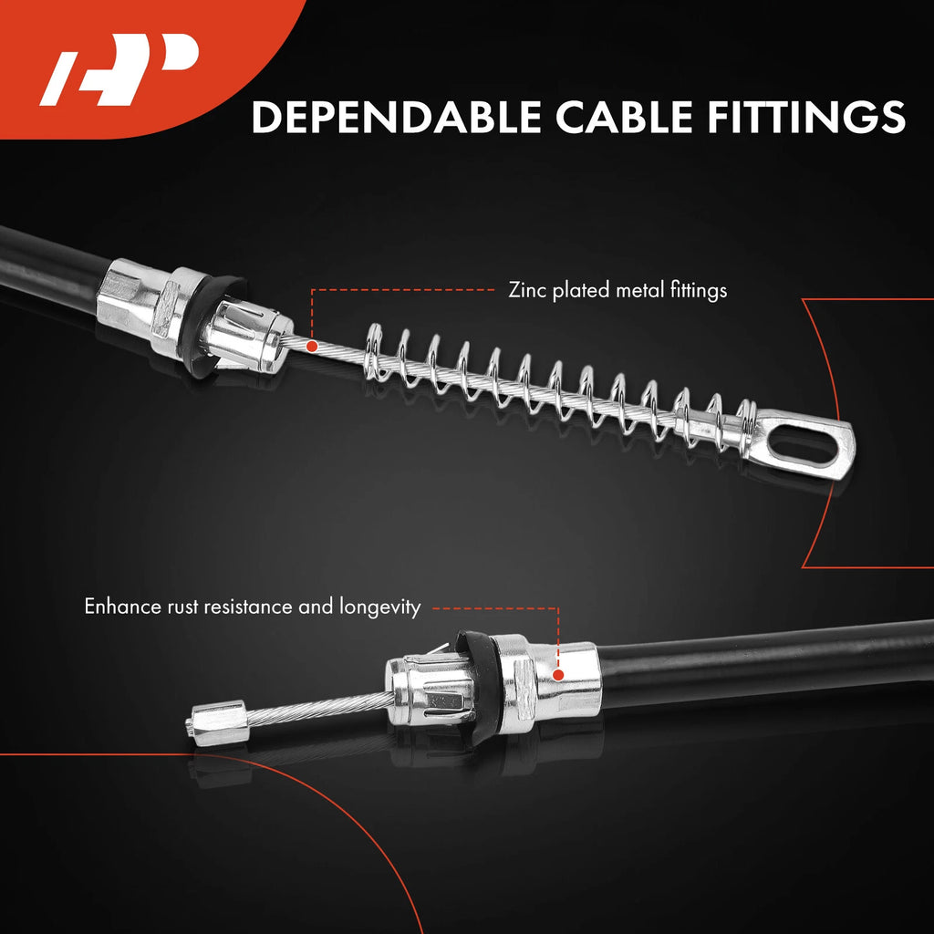 2X Rear Parking Brake Cables for Chevy Cavalier (1995-2002)