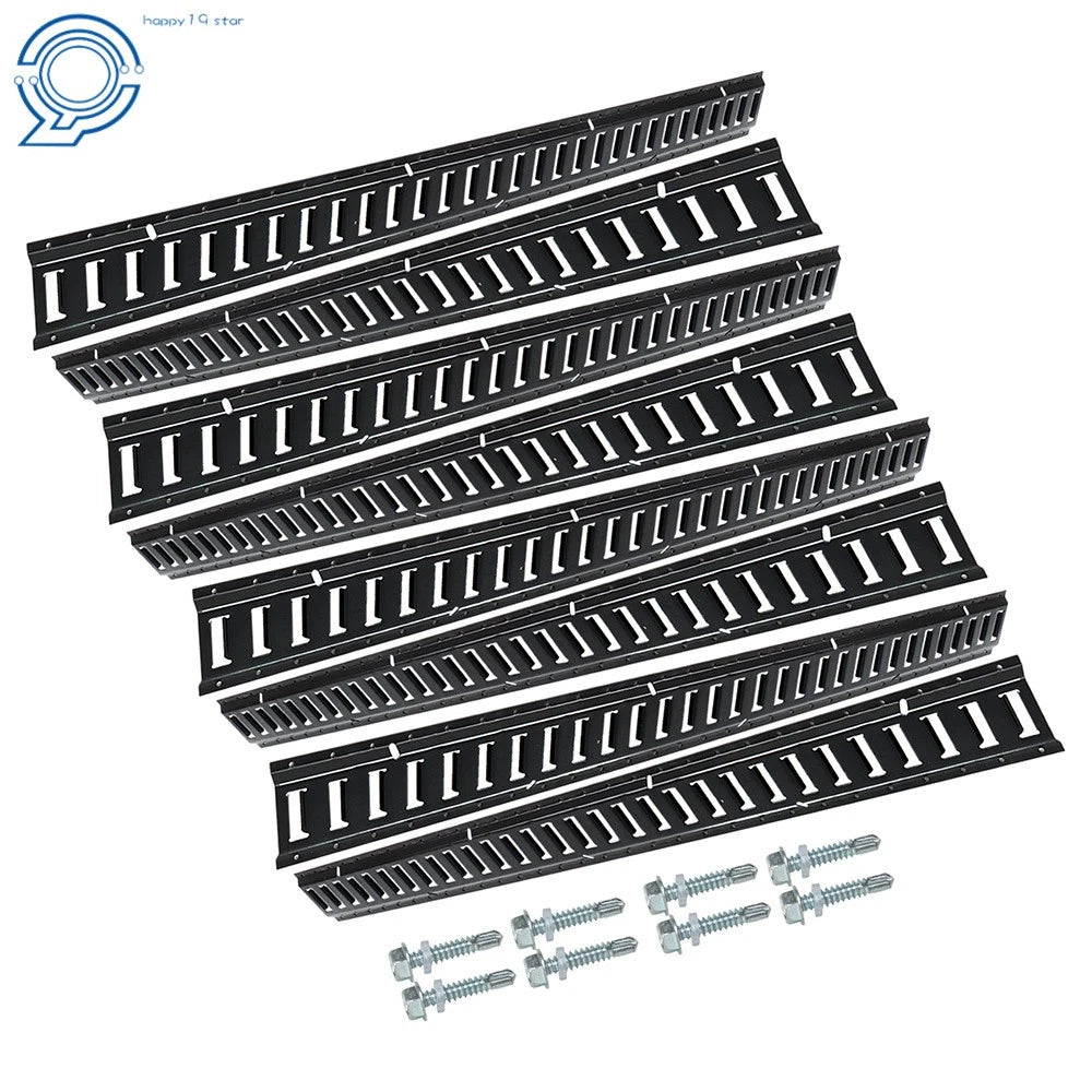 Set of 8 E-Track Tie-Down Rails for Secure Cargo Transport
