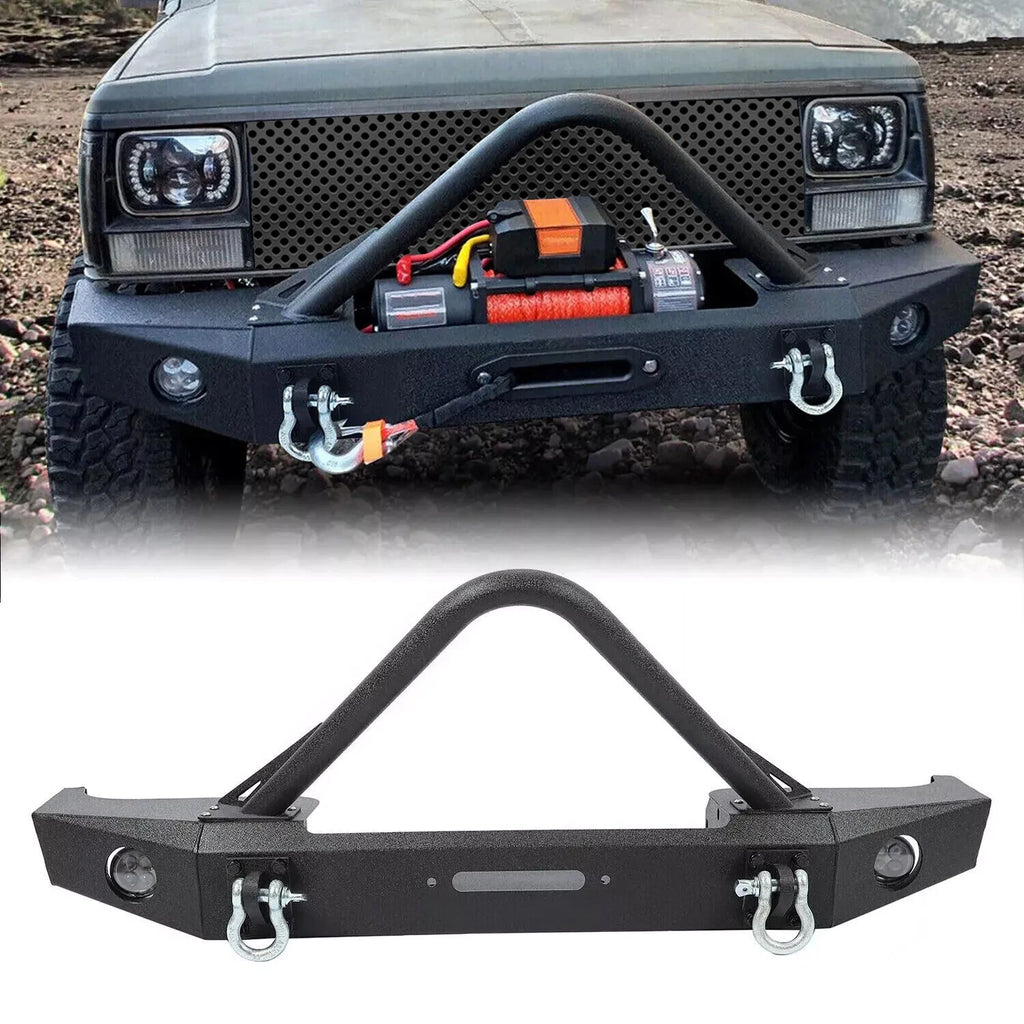 Front Stinger Bumper Assembly with Lights for Jeep Cherokee XJ (1984–2001)