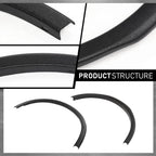 Set of 4 Wheel Arch Molding Fender Flares for Subaru Outback (2015–2019)