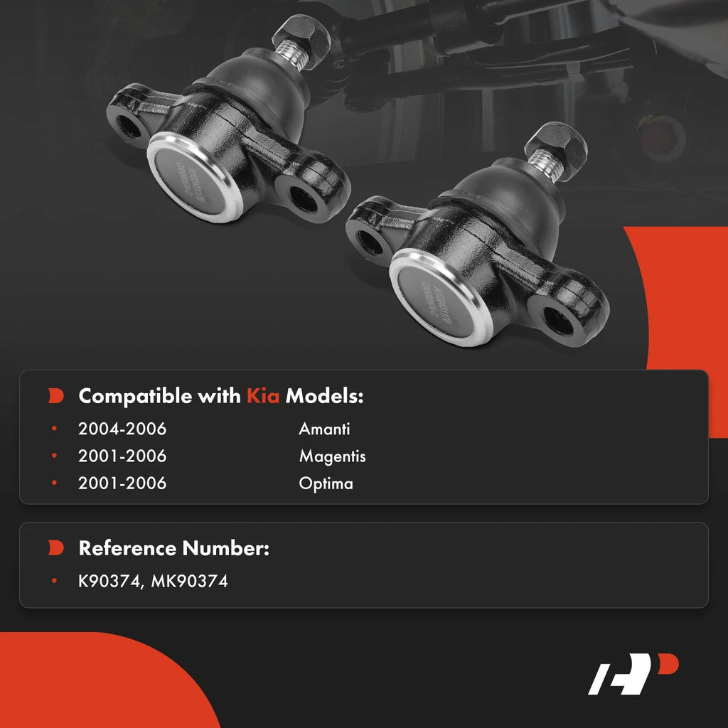 2X Front Lower Ball Joint for Kia Optima Amanti (2001-2006)