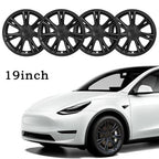 Set of 4 19 Inch Wheel Covers for Tesla Model Y (2020–2023) Matte Black
