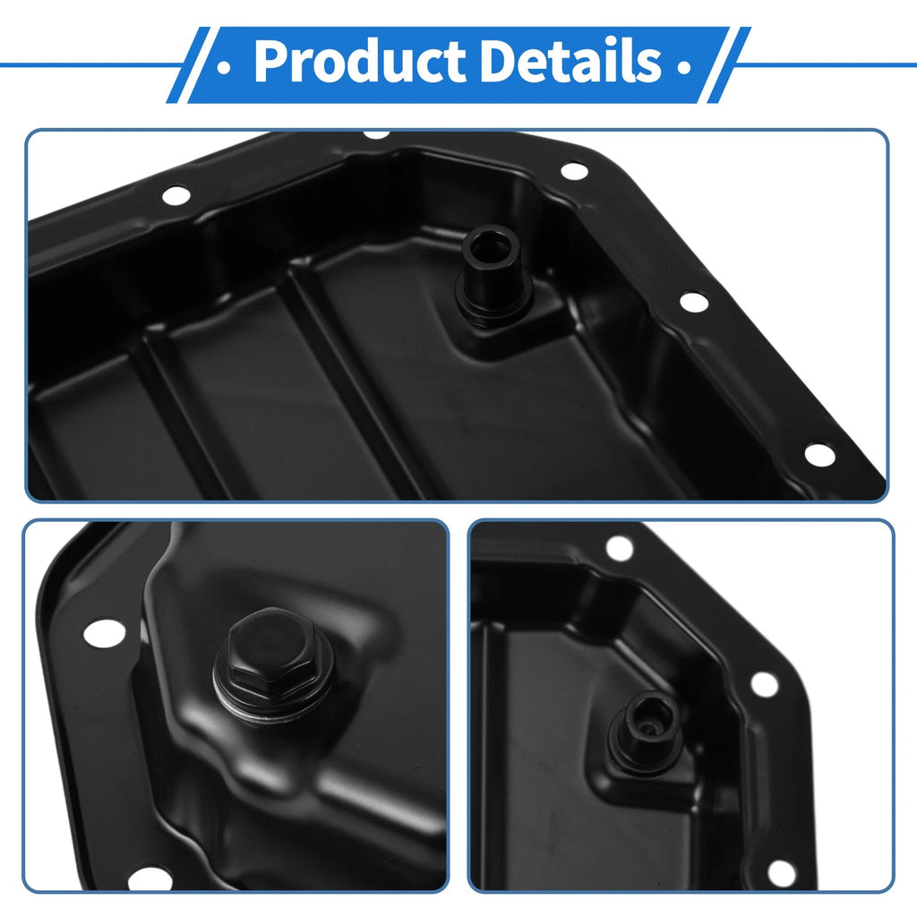 1 Pc Engine Oil Pan No.3510620032 for Toyota RAV4 (2015) Steel Black