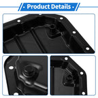 1 Pc Engine Oil Pan No.3510620032 for Toyota RAV4 (2015) Steel Black