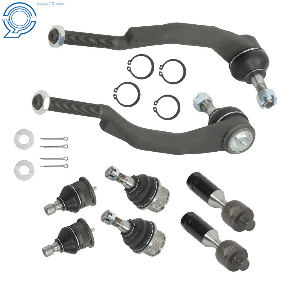 Set of 8 Tie Rods & Ball Joints for Buick Rainier (2004–2007)