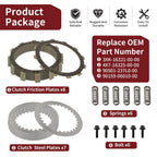 Friction & Steel Clutch Plates Set for Yamaha YZ250 (2002–2024) with Springs