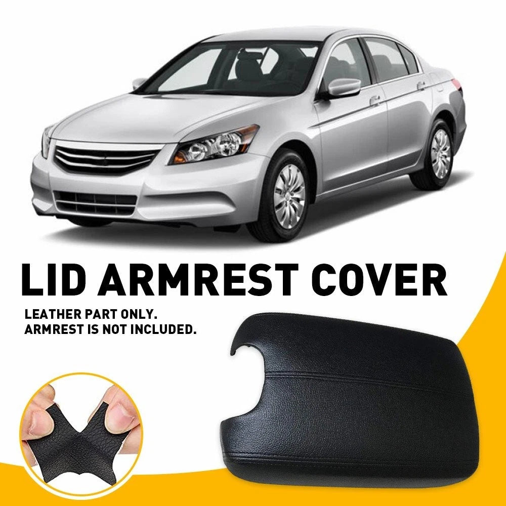 Armrest Cover for Honda Accord (2008–2012) Black Leather