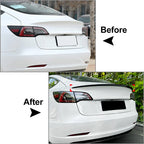 Matte Carbon Fiber Rear Trunk Spoiler Wing for Tesla Model 3 (2017-2023)