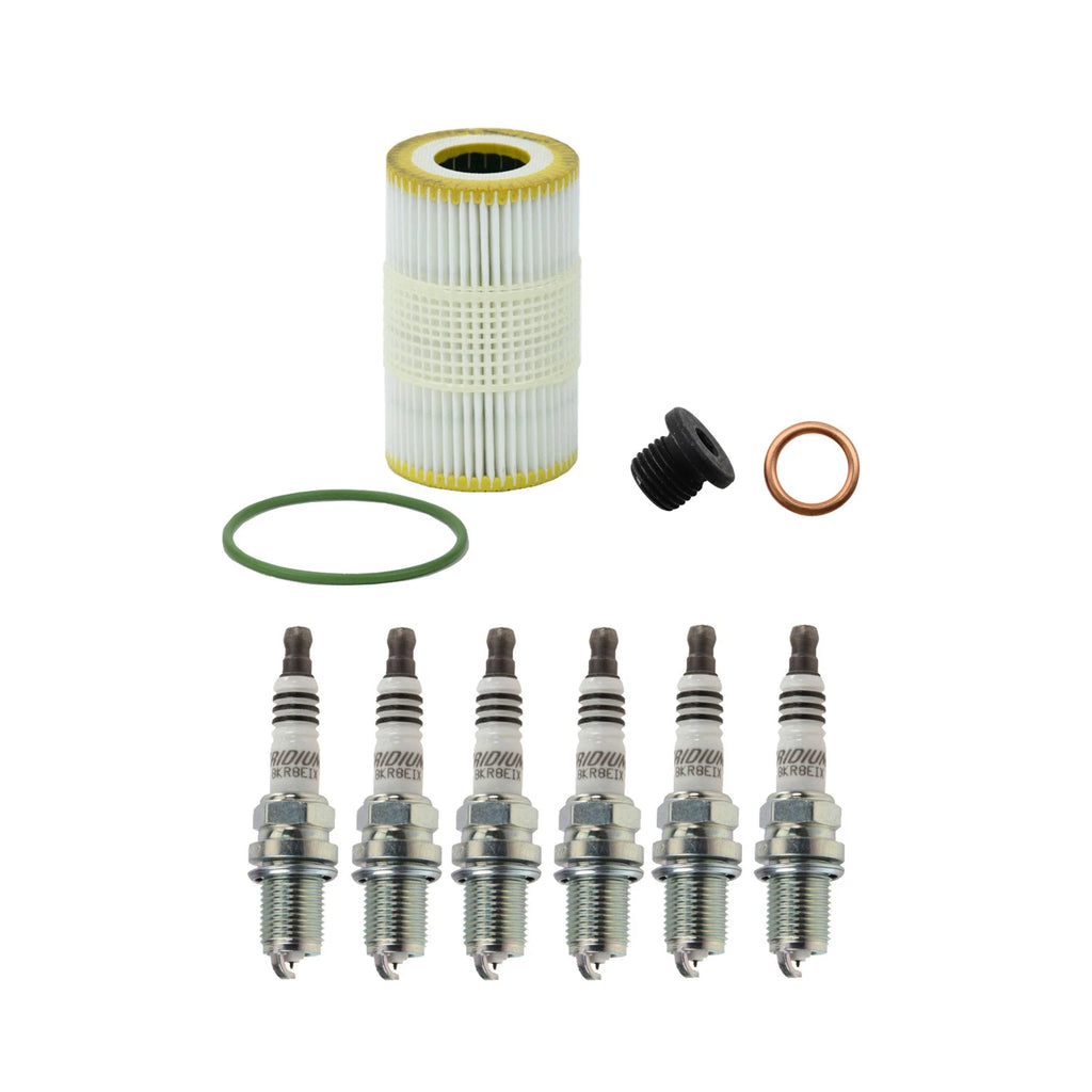 Wix Engine Oil Filter & NGK 6 Iridium IX Spark Plugs for Audi A6 A7 (2012–2018)