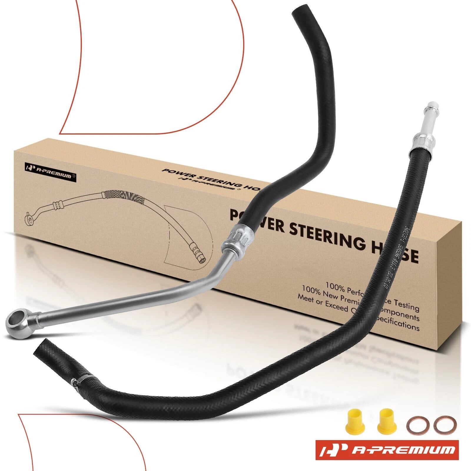 2X Power Steering Return & Reservoir Line Hose for BMW E39 540i (1997–2003)