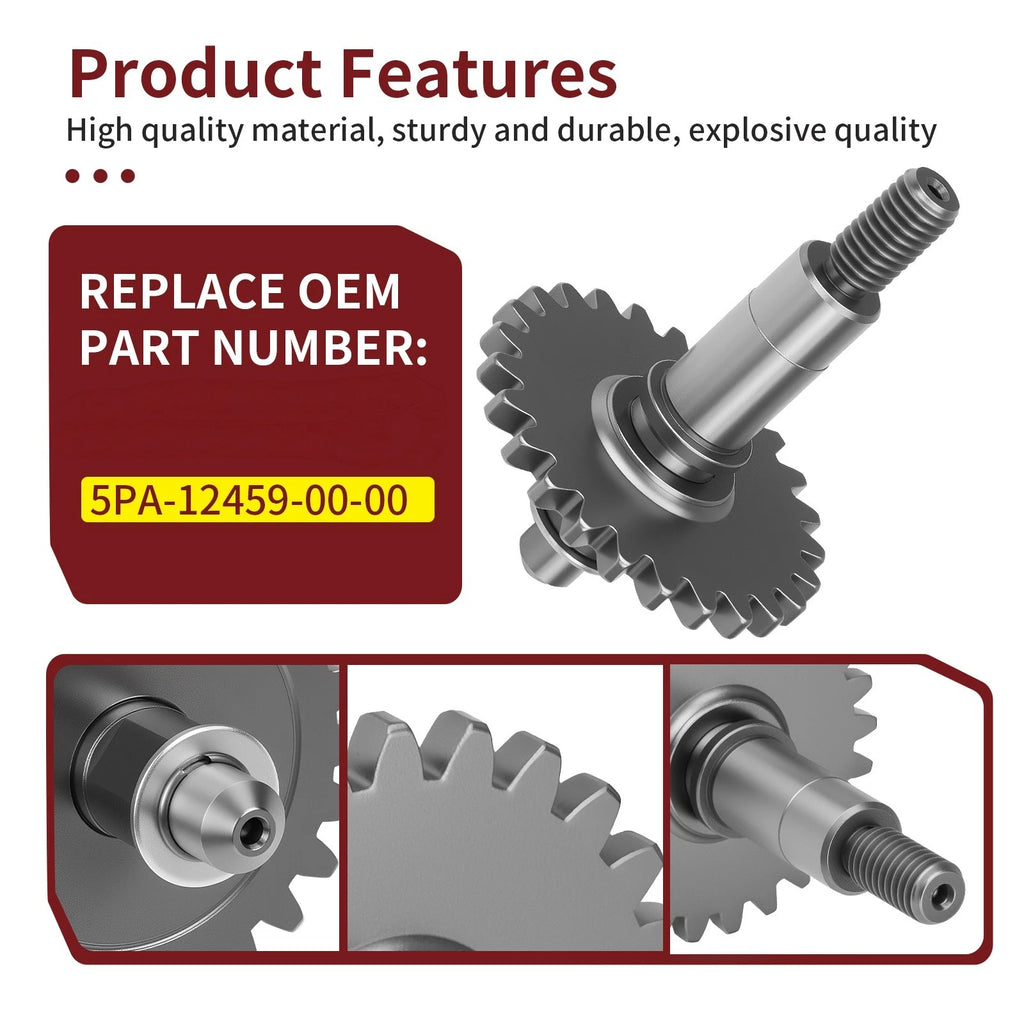 Water Pump Impeller Shaft & Gear for Yamaha YZ65 YZ85 YZ125 (2018–2023)