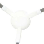 Set of 4 White Side Brushes for Xiaomi B116 X20 PLUS (Replacement Kit)