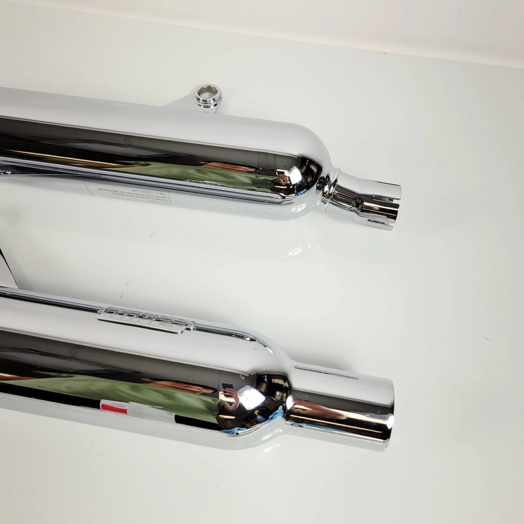 Vance & Hines Chrome Slip-On Mufflers for Triumph Bonneville T100 (2001–2023)