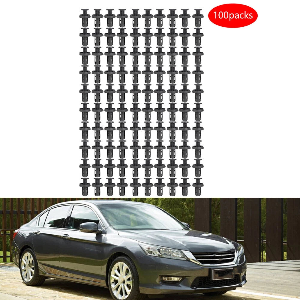 Set of 50 Plastic Rivet Clips for Honda