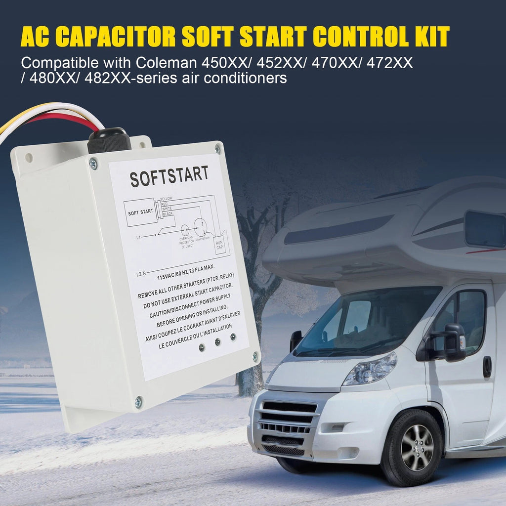 AC Capacitor Soft Start Control Kit for Coleman Mach RV