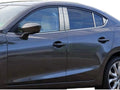 8pc. Luxury FX Stainless Steel Pillar Posts w/Triangles for 2014-2018 Mazda 3