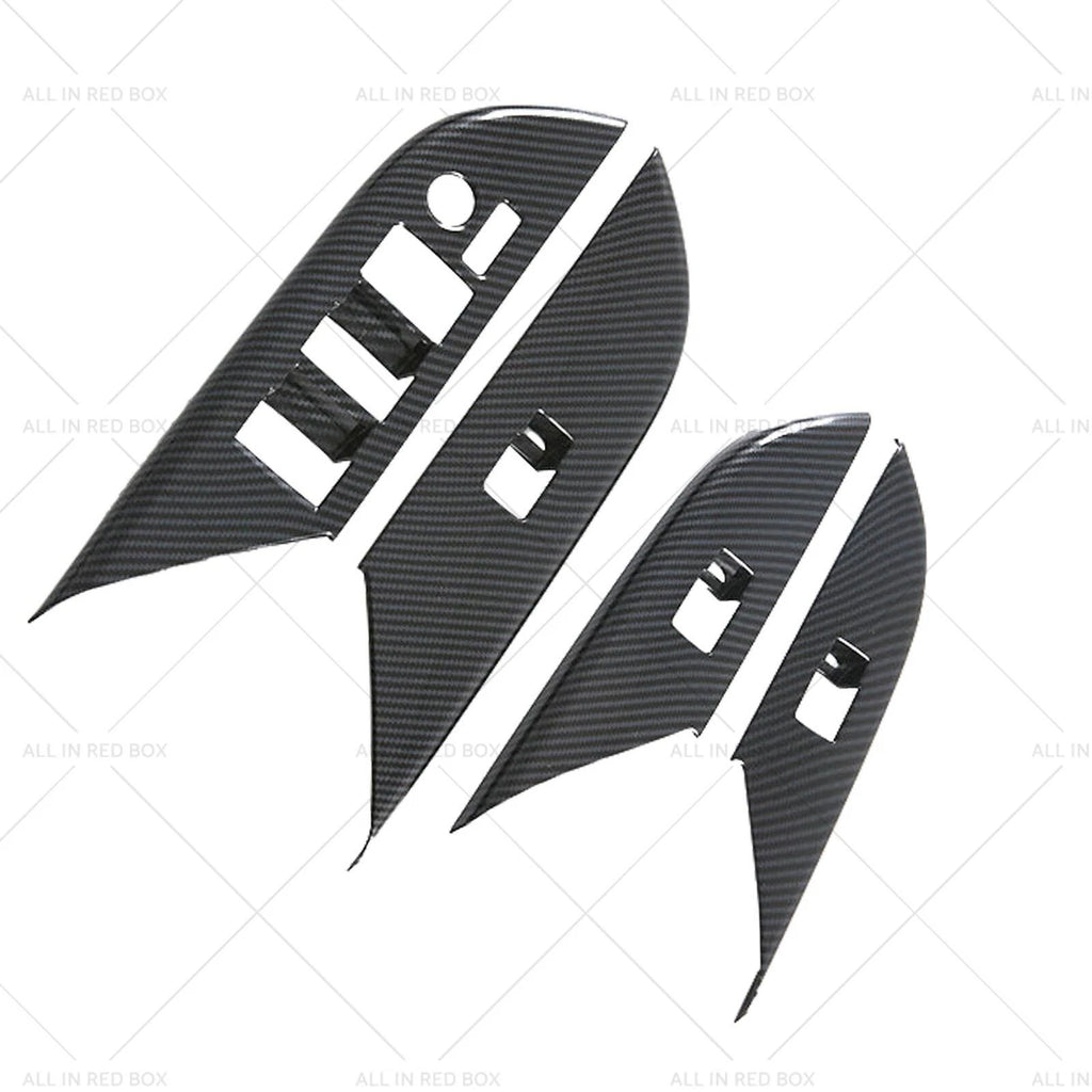 Set of 4 Window Lift Panel Cover Trim Stickers for Toyota Hilux Revo (2024)