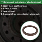 1 Pc Rear Crankshaft Oil Seal for Nissan Sentra (1983–2012) No. 12279-0M300