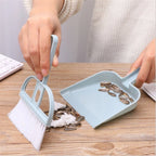 Dustpan Broom Set of 2 Cleaning Tools Nordic Pink Plastic