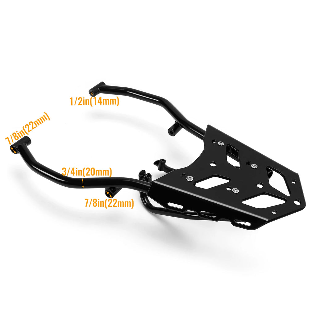 Tail Rear Luggage Rack Cargo Carrier for Yamaha Tenere 700 (2019–2023)