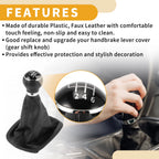 6 Speed Gear Shifter Knob with Cover for VW Passat (2005–2010)