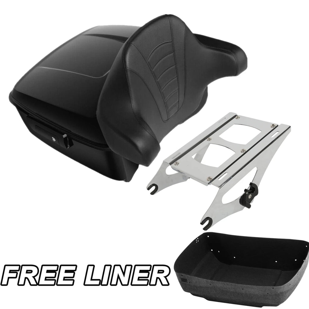 Trunk Backrest Pad Mount Rack for Harley Electra Road Glide (2014–Present)