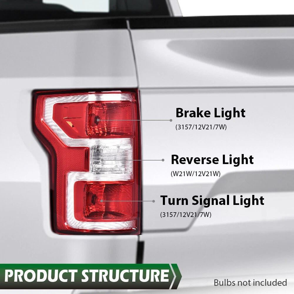 Left Side Rear Tail Light Brake Lamp for Ford F-150 (2018–2020)