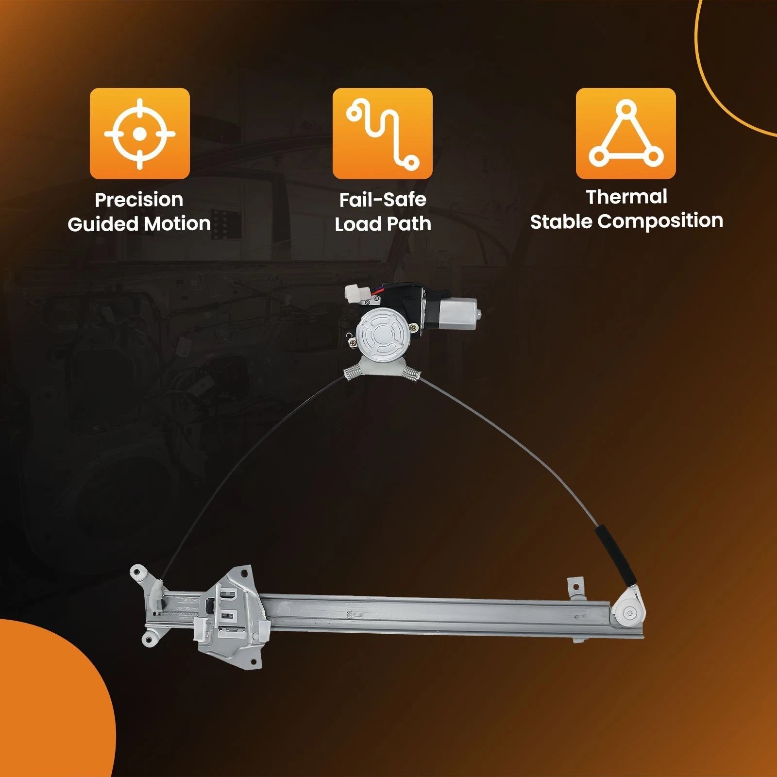 Window Lift Mechanism & Motor for Mitsubishi Montero (1992-2000)