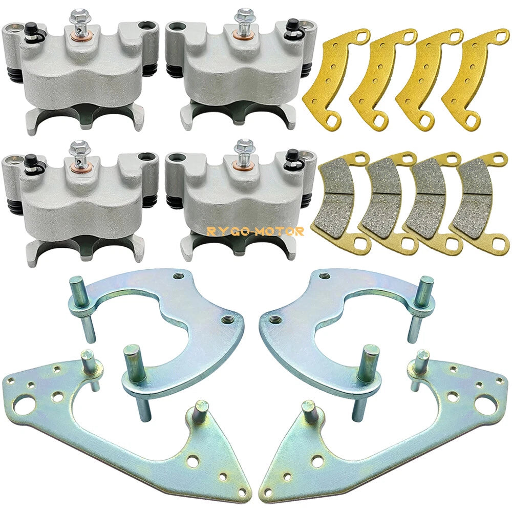 Set of 4 Front Rear Brake Calipers W/Pads for Polaris RZR XP 1000 (2015–2022)