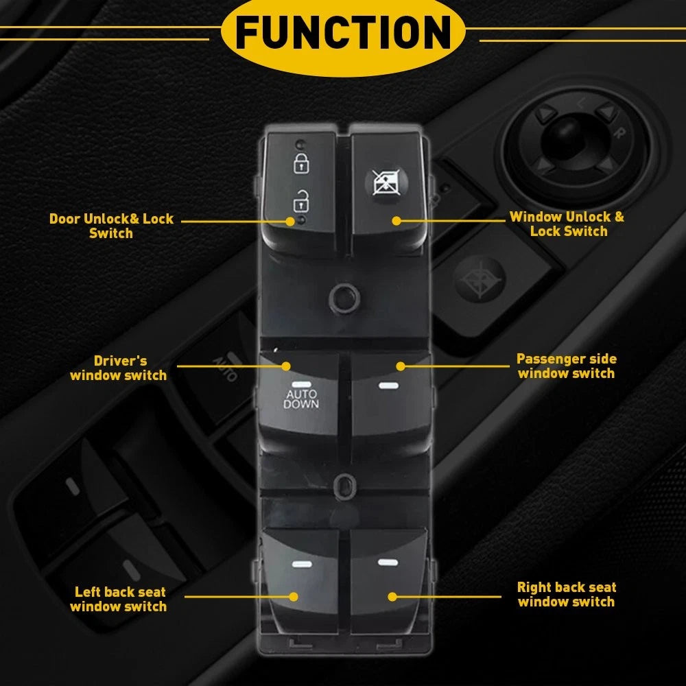 LH Master Window Switch for Hyundai Elantra (2011–2015)