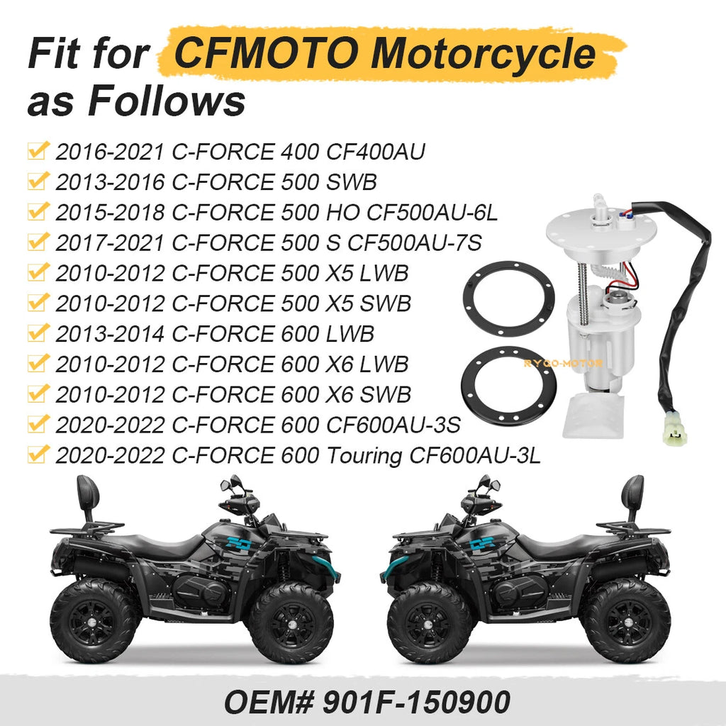Fuel Pump 901F-150900 for CFMoto CF 400 500 800 HO CFORCE (2010–2023)