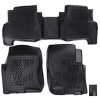 Set of 2 Black All-Weather Floor Mats for Nissan Frontier Crew Cab (2008–2021) TPE