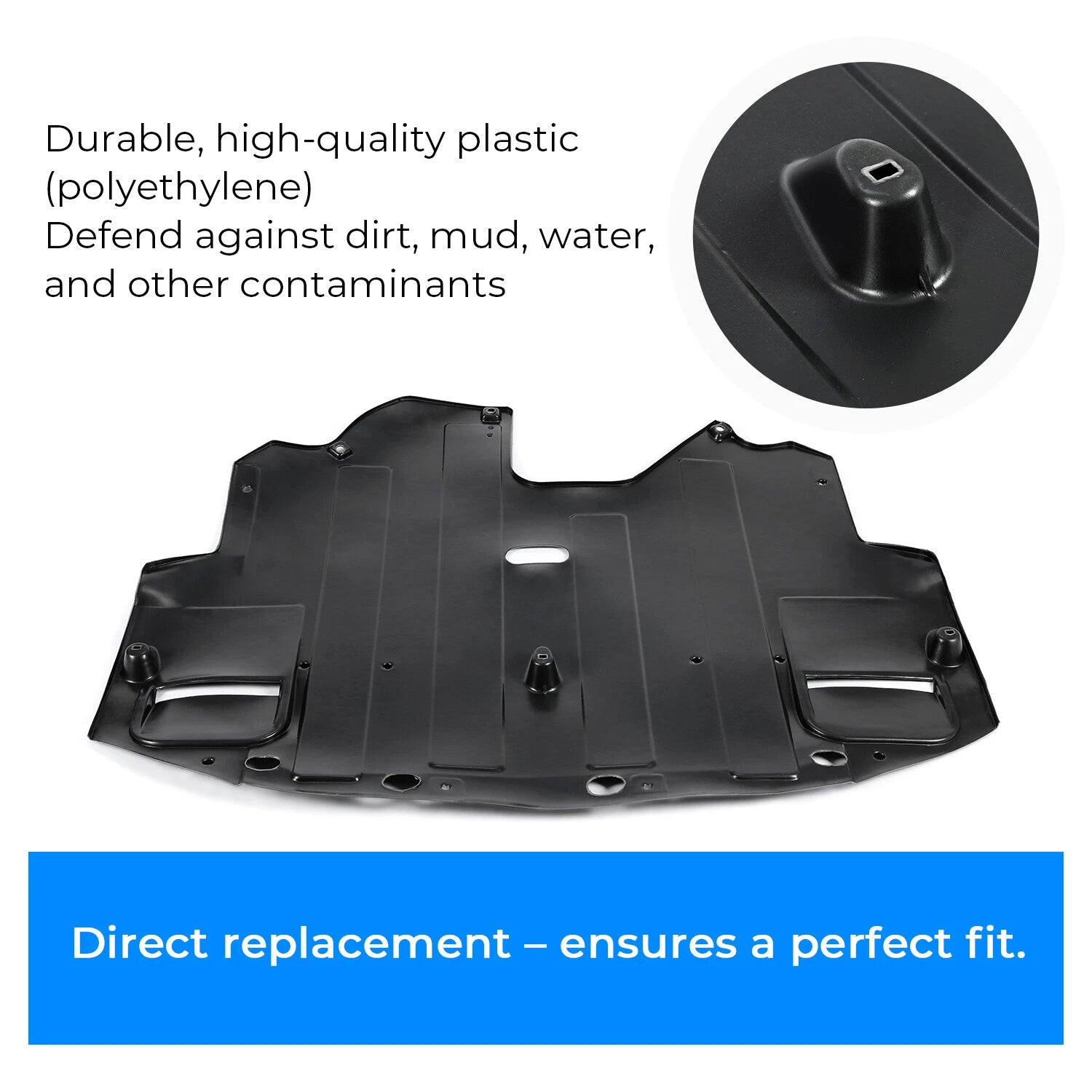 Front Engine Splash Shield Radiator Cover for Hyundai Elantra Sedan (2014–2016)