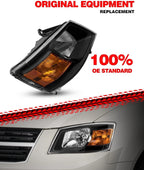 Headlight Assembly for Dodge Grand Caravan (2008–2010) LH RH Halogen